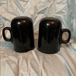 Fiesta Ware Range Top Salt & Pepper Shakers Black